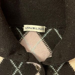 Anna Mollinari wool sweater black very cute